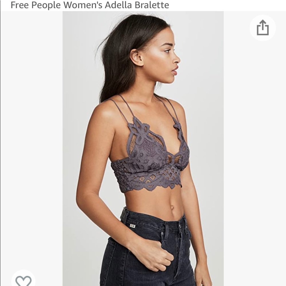 Free People Adella lace bralette - rose
